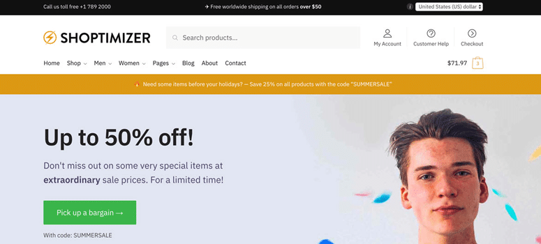 FreeWPlugin资源网 Shoptimizer v2.7.7 完美破解付费最好的电子商城主题免费下载